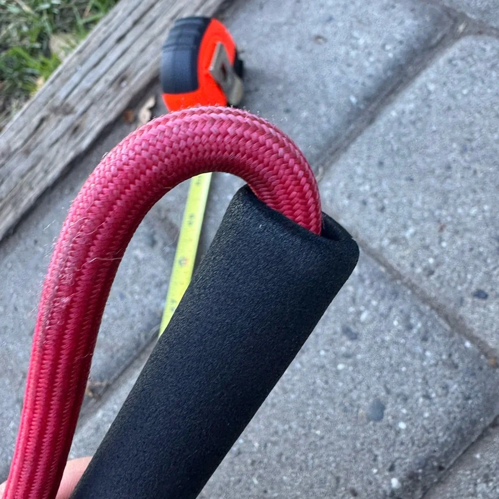 Red and Black Bungee Dog Leash